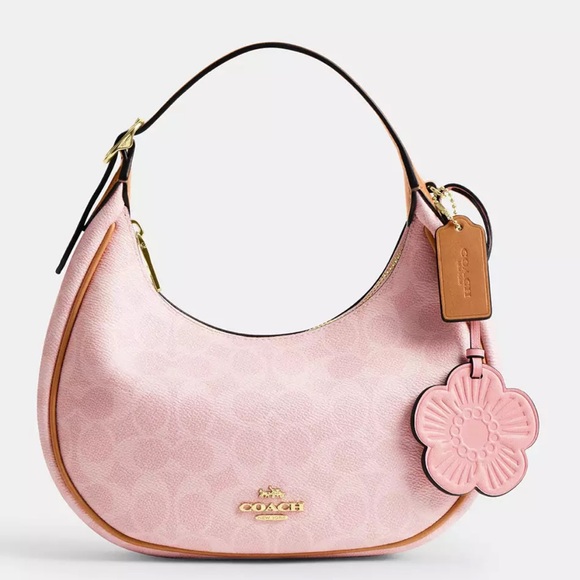 Coach Handbags - NWT Coach Emily Shoulder Bag In Signature Canvas With Charms